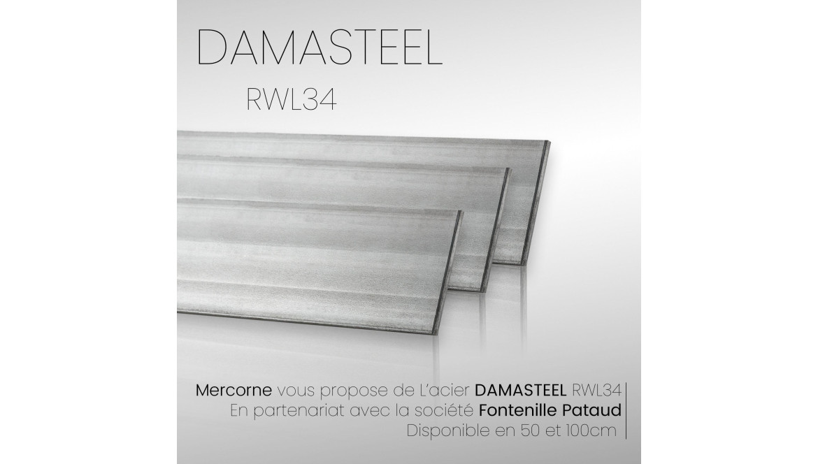 Nouveauté : Acier RWL34 DAMASTEEL